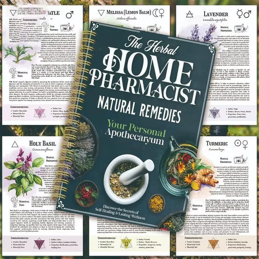 The Herbal Home Pharmacist: Natural Remedies Book, Your Personal Apothecaryum, Self-Healing Wellness Guide for Holistic Health
