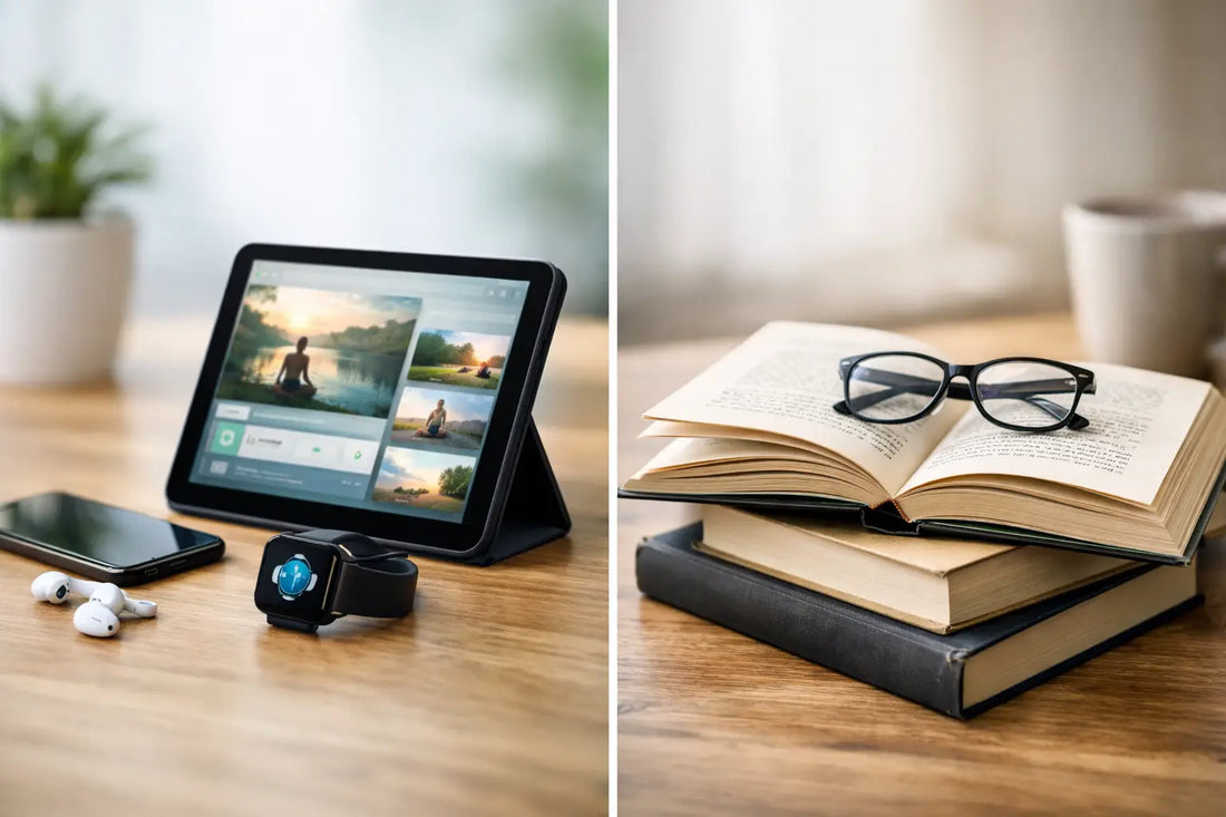 Digital Wellness Guides Versus Printed Books