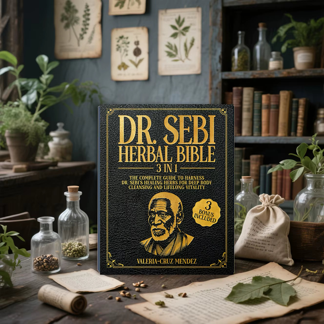 7041 Dr. Sebi Herbal Bible 3-In-1: Detoxify and Cleanse Your Body with Dr. Sebi'S Healing Herbs for Lasting Health and Vitality