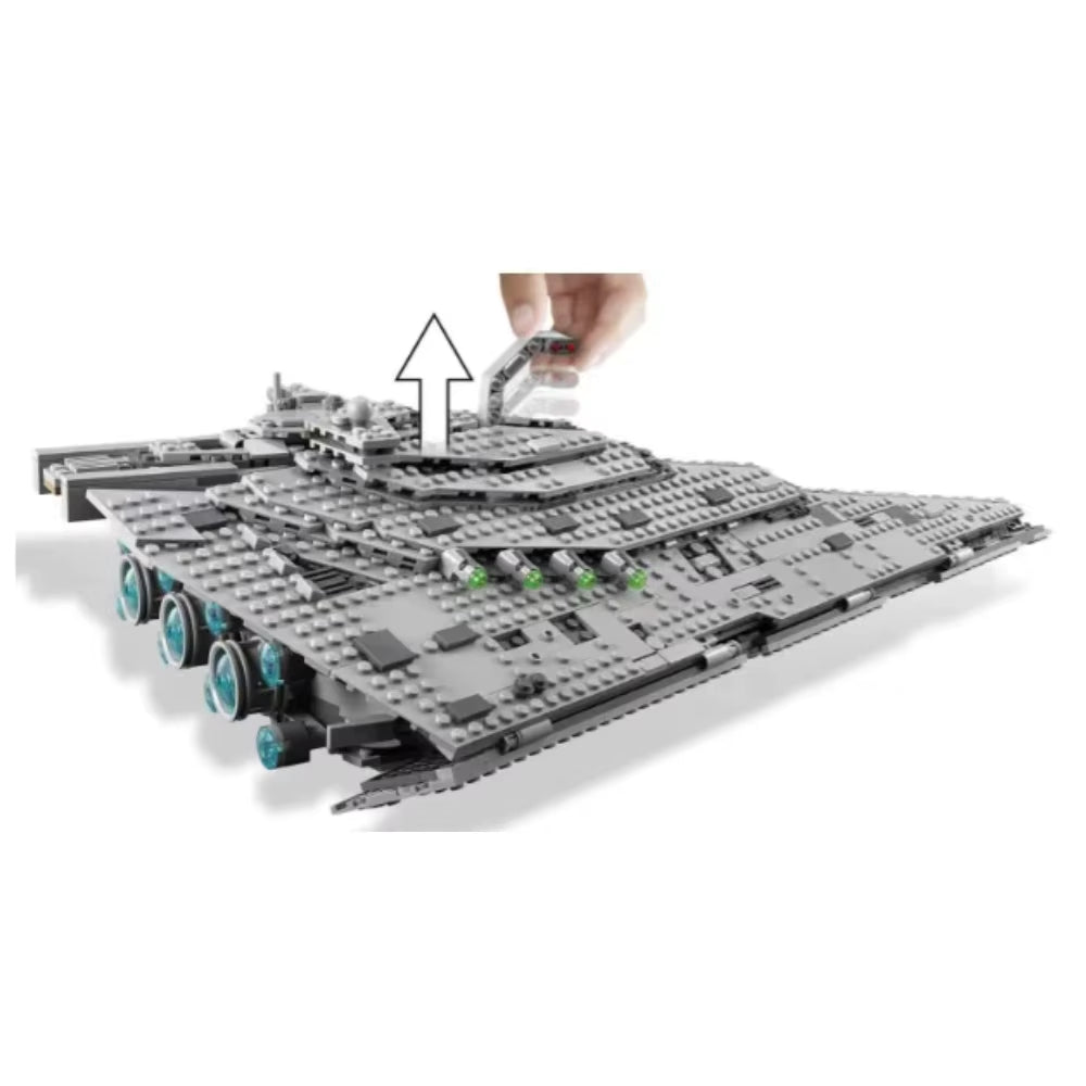 New Destroyer Space Compatible with 75190 Starship Fighter Spaceship Model Set Building Blocks DIY Toy Kid Birthday Gifts