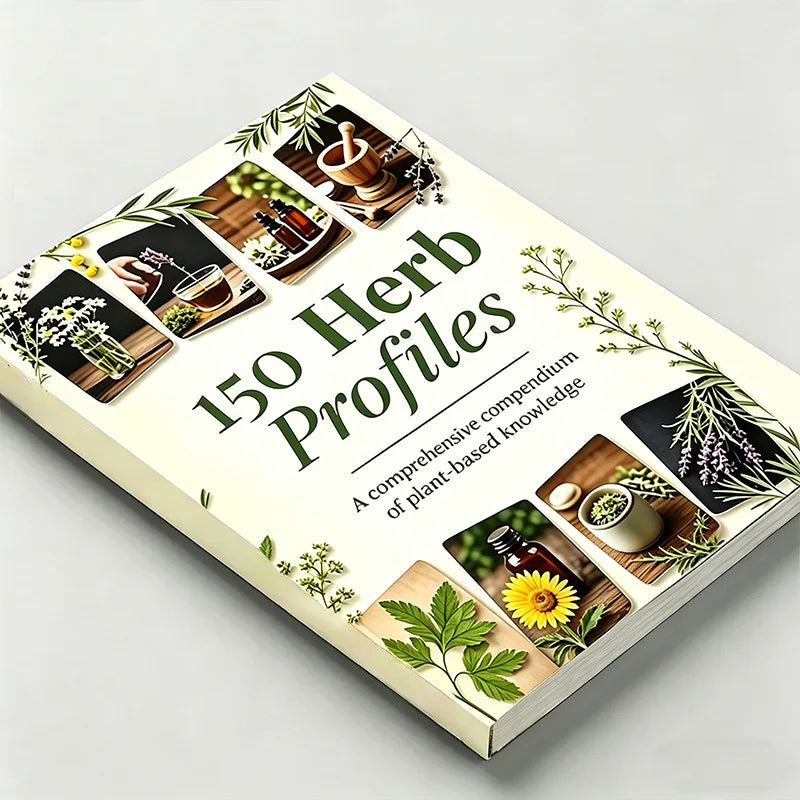 Herbal Medicine Book 150 Herb Profiles Natural Remedies Guide Medicinal Plants Encyclopedia Home Healing Reference Book