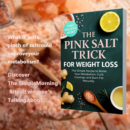 28-Day Pink Salt Diet Plan Book & Cookbook Fat-Burning Recipes Metabolism Boost Craving Control Healthy Weight Management