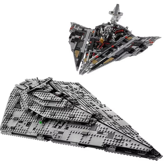 New Destroyer Space Compatible with 75190 Starship Fighter Spaceship Model Set Building Blocks DIY Toy Kid Birthday Gifts