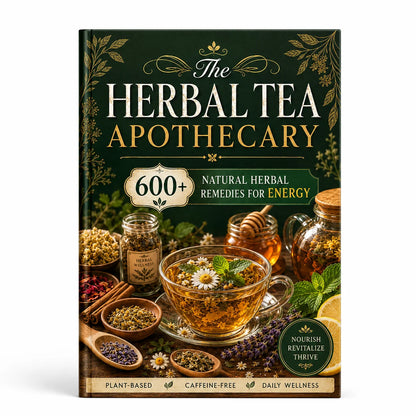 Herbal Tea Health Handbook A5 Book, 600+Natural Herbal Tea Drink Formulas, Energy Vitality and Daily Health Themes, Gift Collect