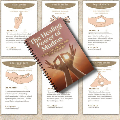 Mudras Hand Yoga Guide Healing Gestures for Wellness Meditation Fitness Healthy Living and Holistic Lifestyle Notebook