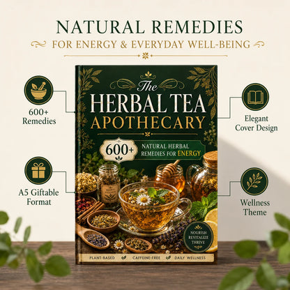 Herbal Tea Health Handbook A5 Book, 600+Natural Herbal Tea Drink Formulas, Energy Vitality and Daily Health Themes, Gift Collect