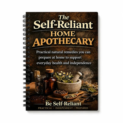 Self-Reliant Home Apothecary, Herbal Remedies Journal, DIY Natural Wellness Planner, Home Health & Prepared Living Guide