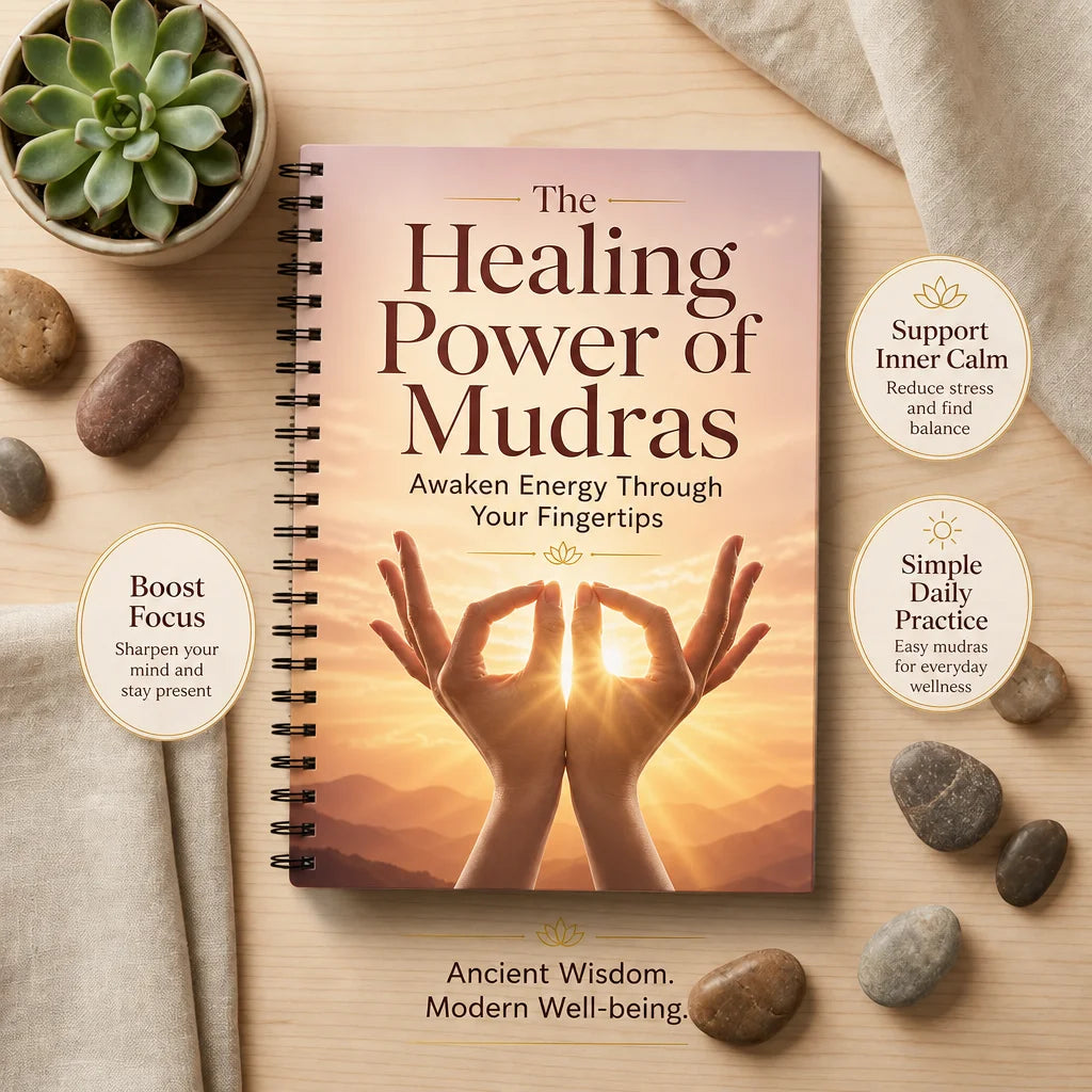 Mudras Hand Yoga Guide Healing Gestures for Wellness Meditation Fitness Healthy Living and Holistic Lifestyle Notebook