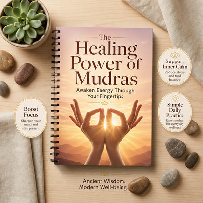 Mudras Hand Yoga Guide Healing Gestures for Wellness Meditation Fitness Healthy Living and Holistic Lifestyle Notebook