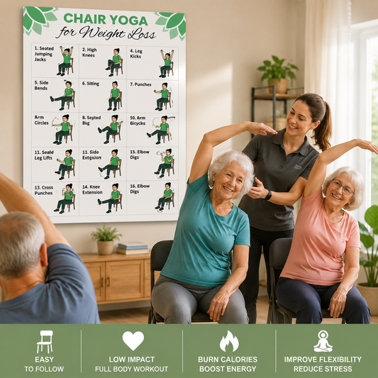 Chair Yoga for Weight Loss – The Easy At-Home Fitness Guide for Seniors & Beginners