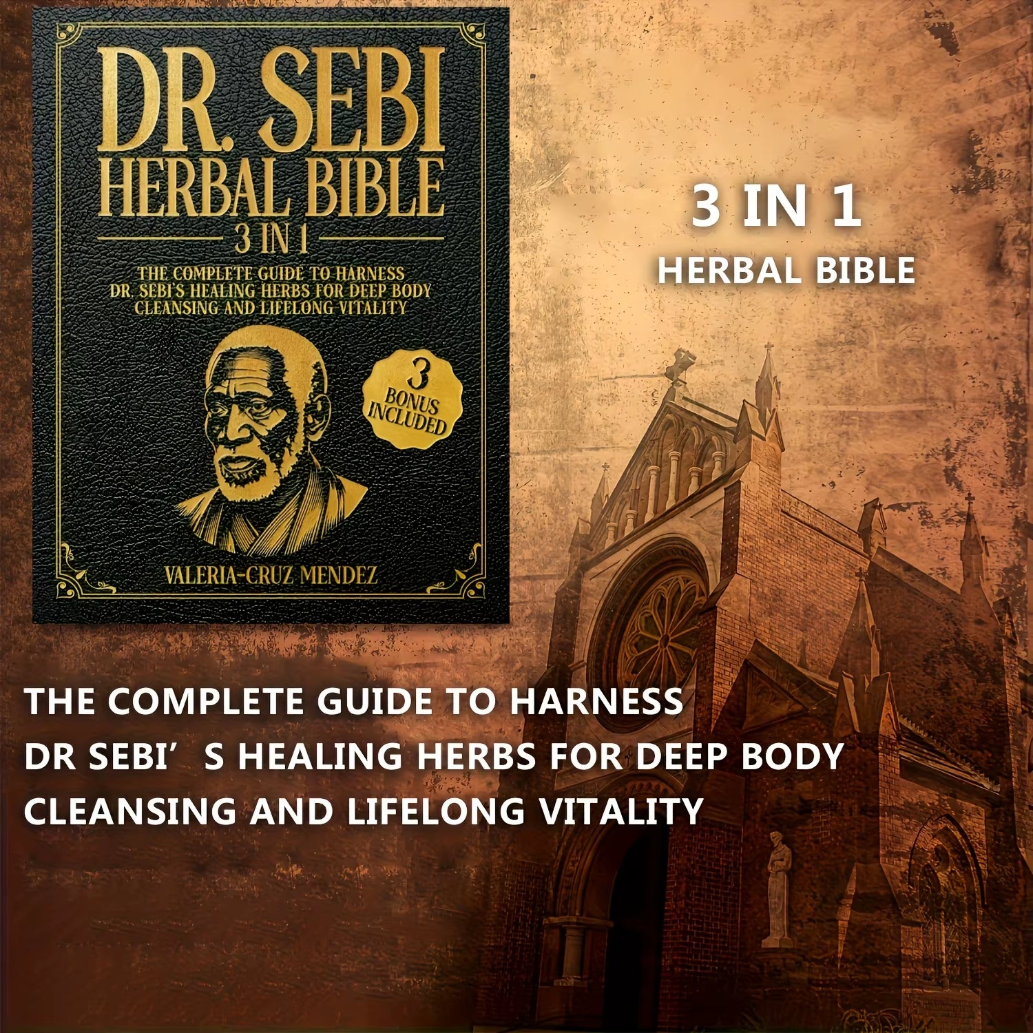 7041 Dr. Sebi Herbal Bible 3-In-1: Detoxify and Cleanse Your Body with Dr. Sebi'S Healing Herbs for Lasting Health and Vitality