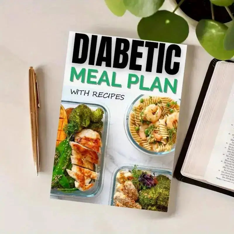 Diabetes Meal Plan with Recipes - Healthy Diet Education and Management Planner for Dietitians