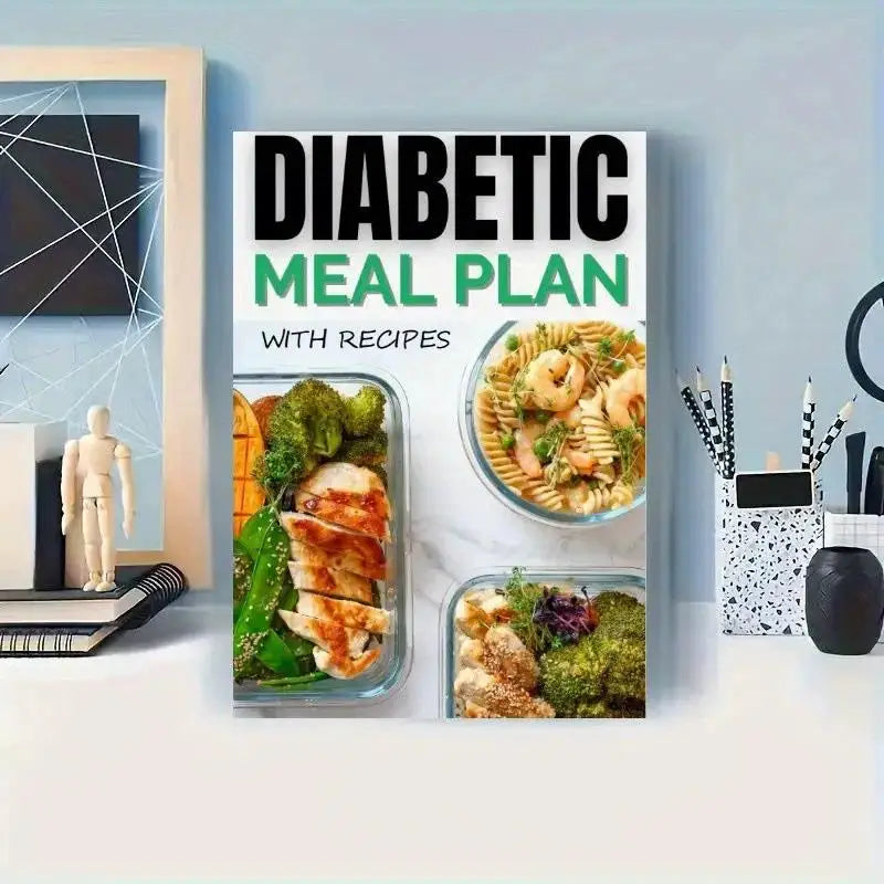 Diabetes Meal Plan with Recipes - Healthy Diet Education and Management Planner for Dietitians